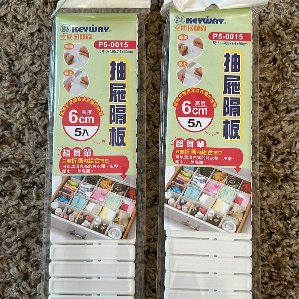 6 cm Plastic Drawer Organizers